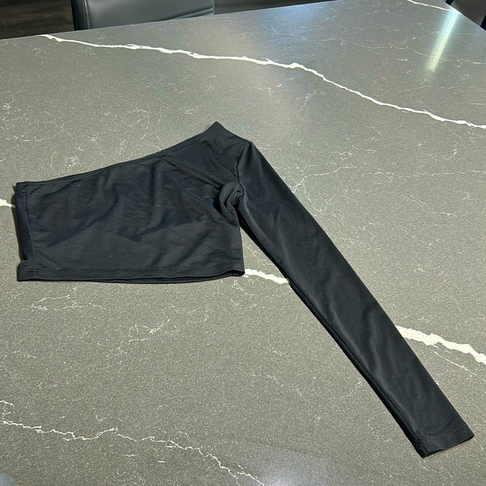 Cropped one-shoulder Long sleeve Top